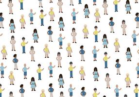 Miniatura de Personas Vector Pattern